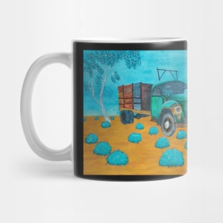 Abandoned truck in outback Australia - painting Mug